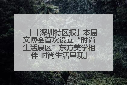 「深圳特区报」本届文博会首次设立“时尚生活展区”东方美学相伴 时尚生活呈现