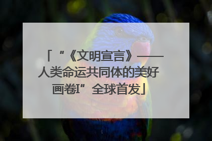 “《文明宣言》——人类命运共同体的美好画卷I”全球首发