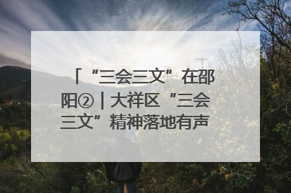 “三会三文”在邵阳②｜大祥区“三会三文”精神落地有声 以实干实绩助力区域高质量发展