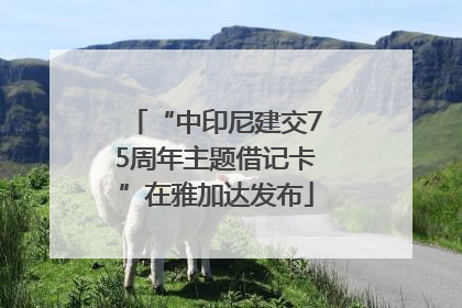 “中印尼建交75周年主题借记卡”在雅加达发布