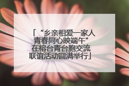 “乡亲相爱一家人 青春同心映端午” 在榕台青台胞交流联谊活动圆满举行