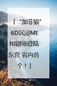 “加菲猫”6D沉浸MINI剧场登陆东营 省内首个！