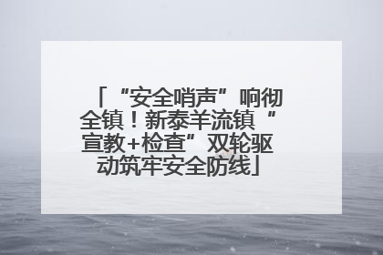 “安全哨声”响彻全镇！新泰羊流镇“宣教+检查”双轮驱动筑牢安全防线