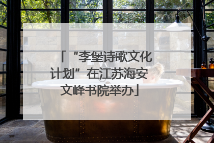 “李堡诗歌文化计划”在江苏海安文峰书院举办