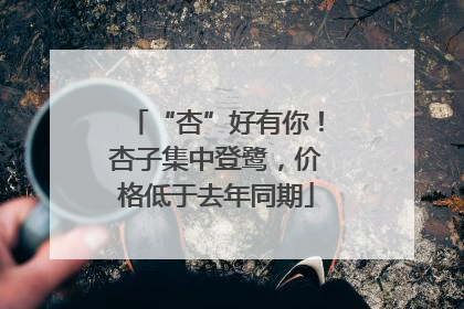 “杏”好有你！杏子集中登鹭，价格低于去年同期