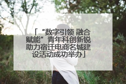 “数字引领 融合赋能”青年科创新锐助力宿迁电商名城建设活动成功举办