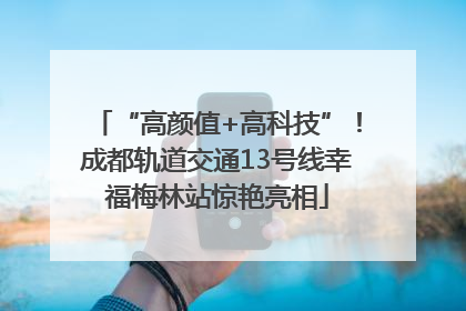 “高颜值+高科技”！成都轨道交通13号线幸福梅林站惊艳亮相