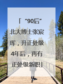 “90后”北大博士张宸珲，升正处级4年后，再有正处级新职