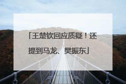 王楚钦回应质疑！还提到马龙、樊振东