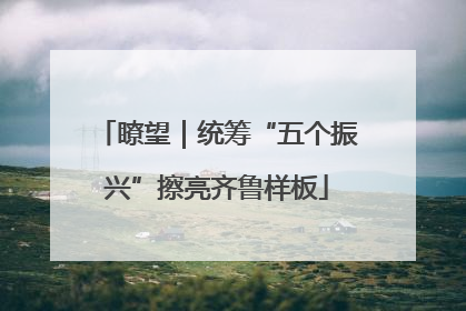 瞭望｜统筹“五个振兴”擦亮齐鲁样板