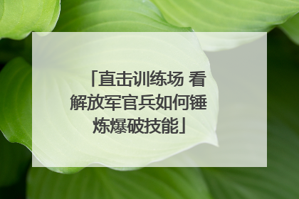 直击训练场 看解放军官兵如何锤炼爆破技能