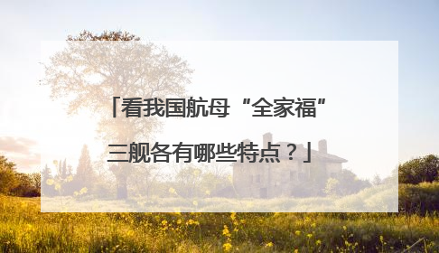 看我国航母“全家福” 三舰各有哪些特点？