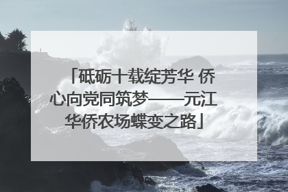 砥砺十载绽芳华 侨心向党同筑梦——元江华侨农场蝶变之路