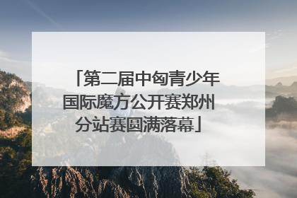 第二届中匈青少年国际魔方公开赛郑州分站赛圆满落幕