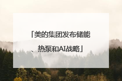 美的集团发布储能、热泵和AI战略