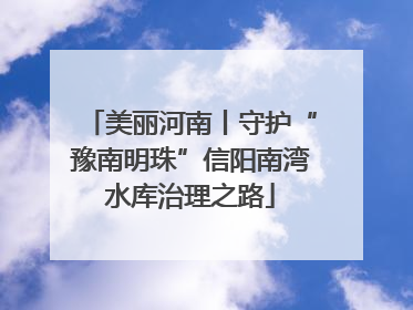 美丽河南丨守护“豫南明珠”信阳南湾水库治理之路