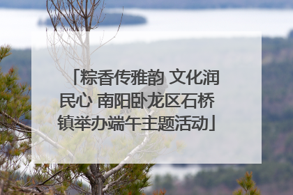 粽香传雅韵 文化润民心 南阳卧龙区石桥镇举办端午主题活动
