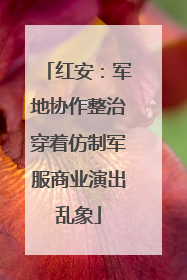 红安：军地协作整治穿着仿制军服商业演出乱象