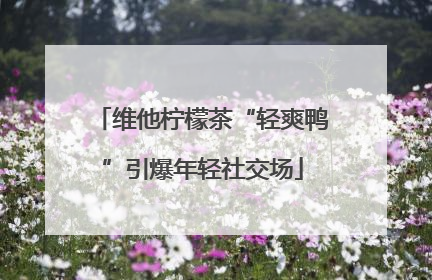 维他柠檬茶“轻爽鸭”引爆年轻社交场