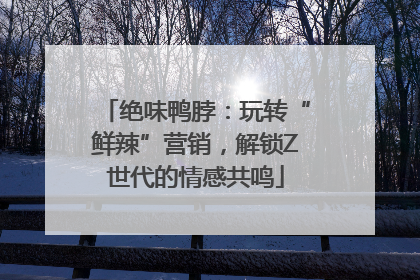 绝味鸭脖：玩转“鲜辣”营销，解锁Z世代的情感共鸣