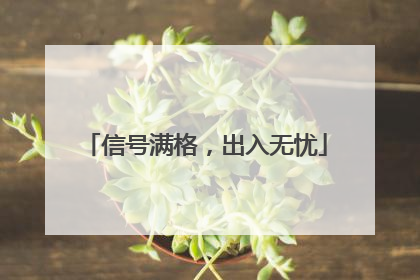 信号满格，出入无忧