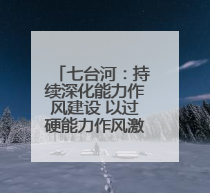 七台河：持续深化能力作风建设 以过硬能力作风激活发展新动能