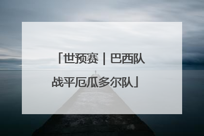 世预赛｜巴西队战平厄瓜多尔队