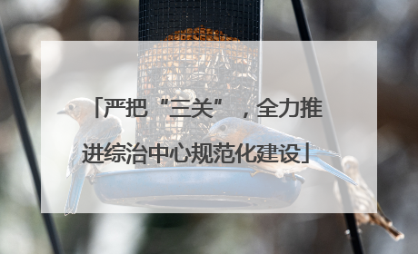 严把“三关”，全力推进综治中心规范化建设
