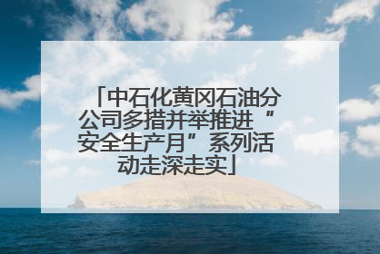 中石化黄冈石油分公司多措并举推进“安全生产月”系列活动走深走实