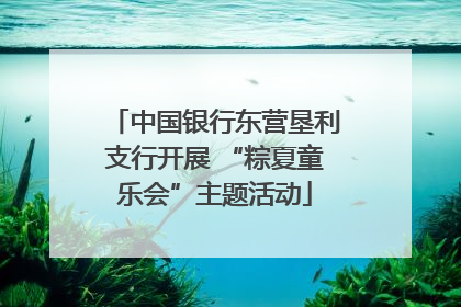 中国银行东营垦利支行开展 “粽夏童乐会”主题活动