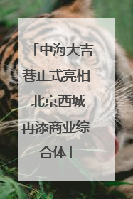中海大吉巷正式亮相 北京西城再添商业综合体