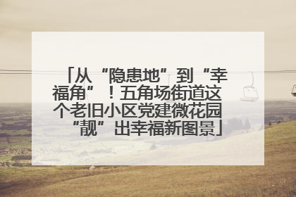 从“隐患地”到“幸福角”！五角场街道这个老旧小区党建微花园“靓”出幸福新图景