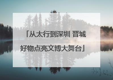 从太行到深圳 晋城好物点亮文博大舞台