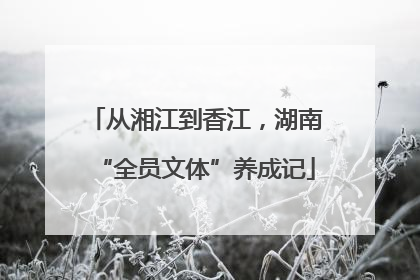 从湘江到香江，湖南“全员文体”养成记