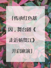 传承红色基因，舞台剧《走近杨贤江》开启巡演