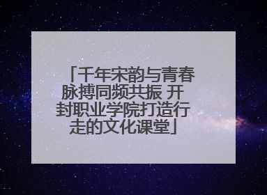 千年宋韵与青春脉搏同频共振 开封职业学院打造行走的文化课堂
