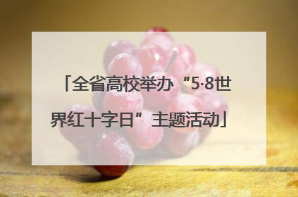 全省高校举办“5·8世界红十字日”主题活动