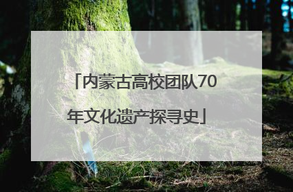 内蒙古高校团队70年文化遗产探寻史