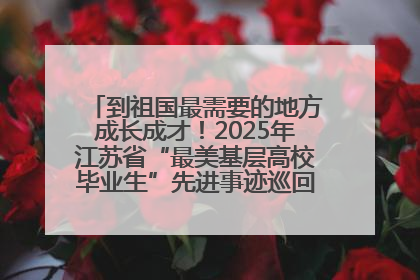 到祖国最需要的地方成长成才！2025年江苏省“最美基层高校毕业生”先进事迹巡回宣讲会在宁启动
