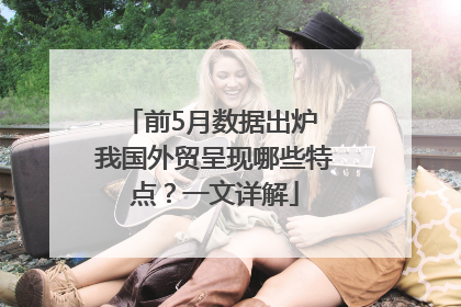 前5月数据出炉 我国外贸呈现哪些特点？一文详解
