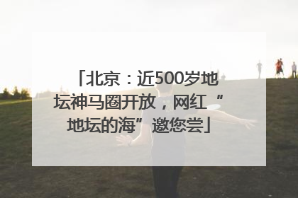 北京：近500岁地坛神马圈开放，网红“地坛的海”邀您尝