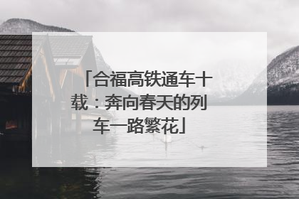 合福高铁通车十载：奔向春天的列车一路繁花