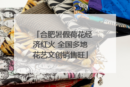 合肥暑假荷花经济红火 全国多地花艺文创销售旺