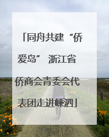 同舟共建“侨爱岛” 浙江省侨商会青委会代表团走进嵊泗