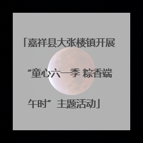 嘉祥县大张楼镇开展“童心六一季 粽香端午时”主题活动