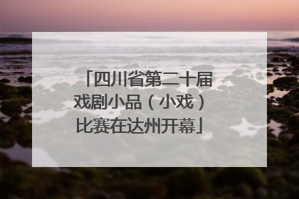 四川省第二十届戏剧小品（小戏）比赛在达州开幕