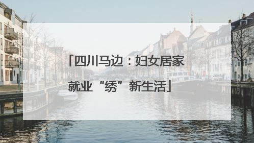 四川马边：妇女居家就业“绣”新生活