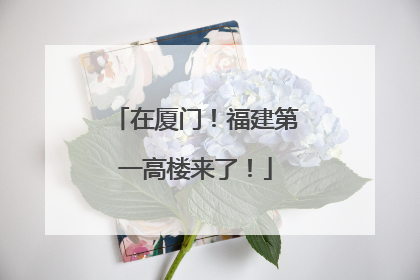 在厦门！福建第一高楼来了！