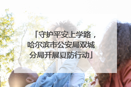 守护平安上学路，哈尔滨市公安局双城分局开展夏防行动