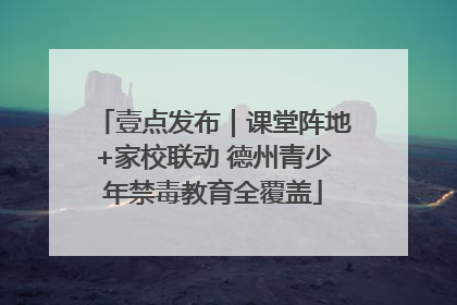 壹点发布｜课堂阵地+家校联动 德州青少年禁毒教育全覆盖
